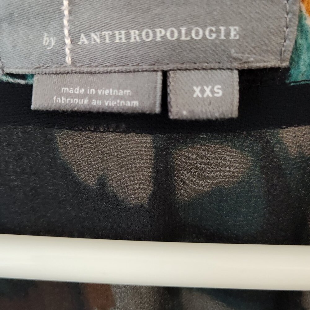 NWOT! Anthropologie Flutter-Sleeve Wrap Top - Size XXS - Picture 5 of 6